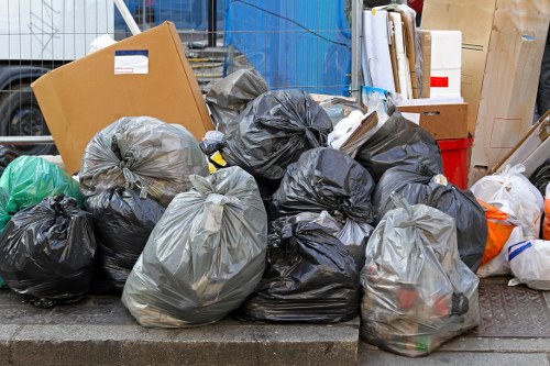 Preparation for house clearance in a Chislehurst property