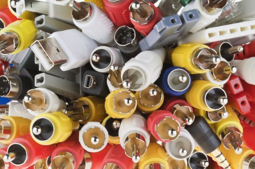 Local transfer station and recycling centre sorting materials