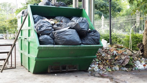 Customer support for waste removal services